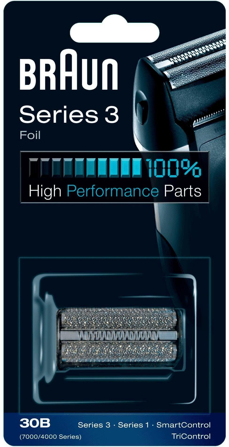 Braun Ersatzscherkopf Scherfolie 30B, für die älteren Series 3 Rasierer bis 2014