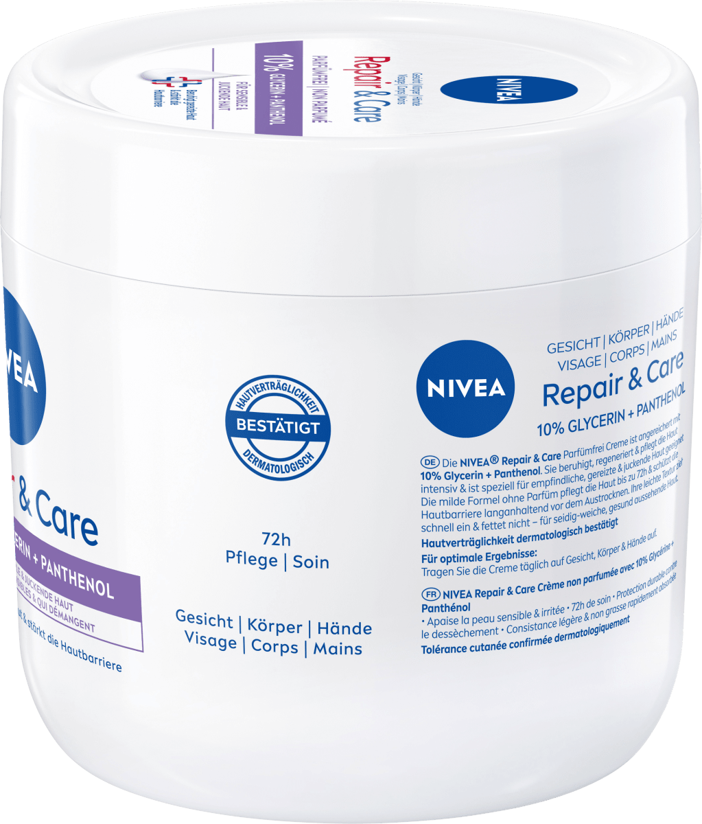 Pflegecreme Repair & Care Sensitive, 400 ml