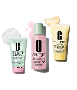 CLINIQUE All About Clean 3 Step Skin 3 Mini Kits Gesichtspflegeset-1 Stk