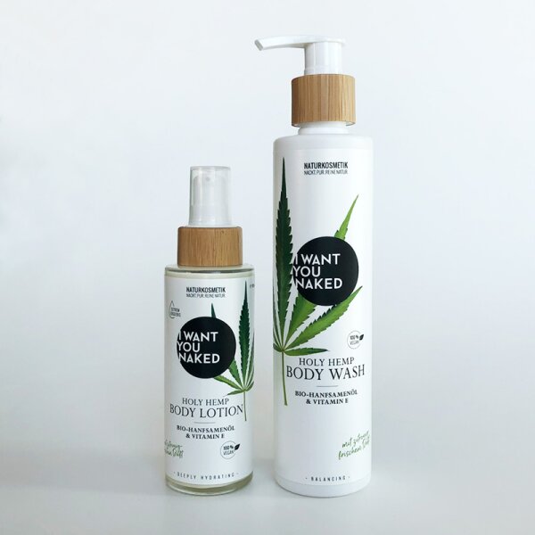 I Want You Naked Holy Hemp Bio-Hanfsamenöl & Vitamin E Bodylotion