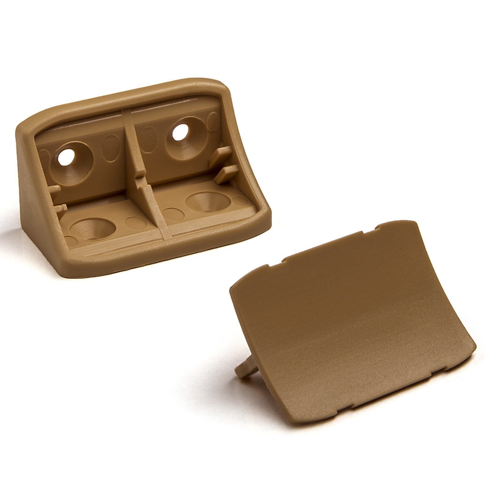 SO-TECH® Winkelbeschlag Korpusverbinder Doppel-Eckverbinder 24 x 24 x 44 mm mit Abdeckkappe (10 St)