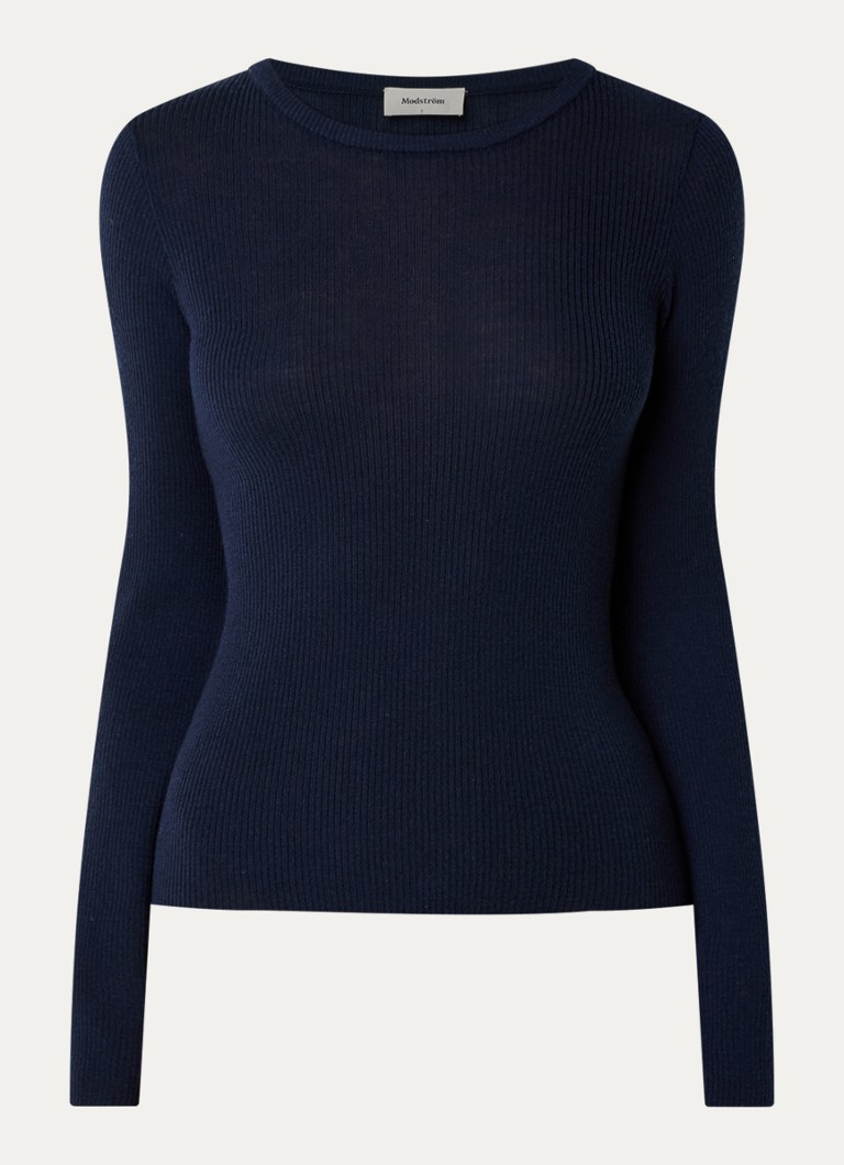 Maglione in lana a girocollo Modström Hiroki Rig