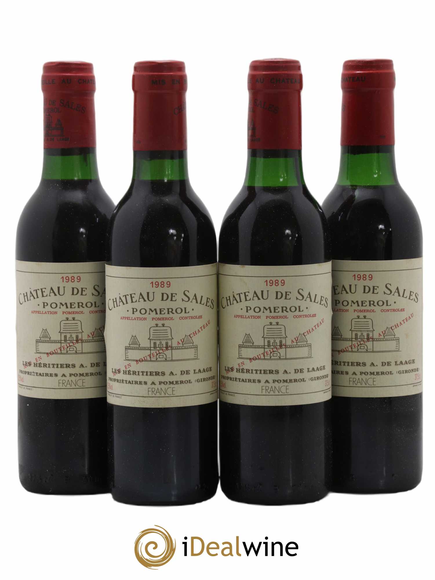 Château de Sales  1989 - Lot de 24 Demi-bouteilles