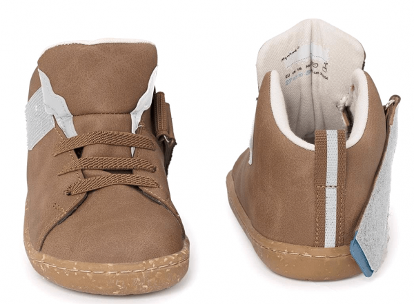 HopFrög ~ Smart Walker HighCut Sneaker Vegan ~ Brown Oak