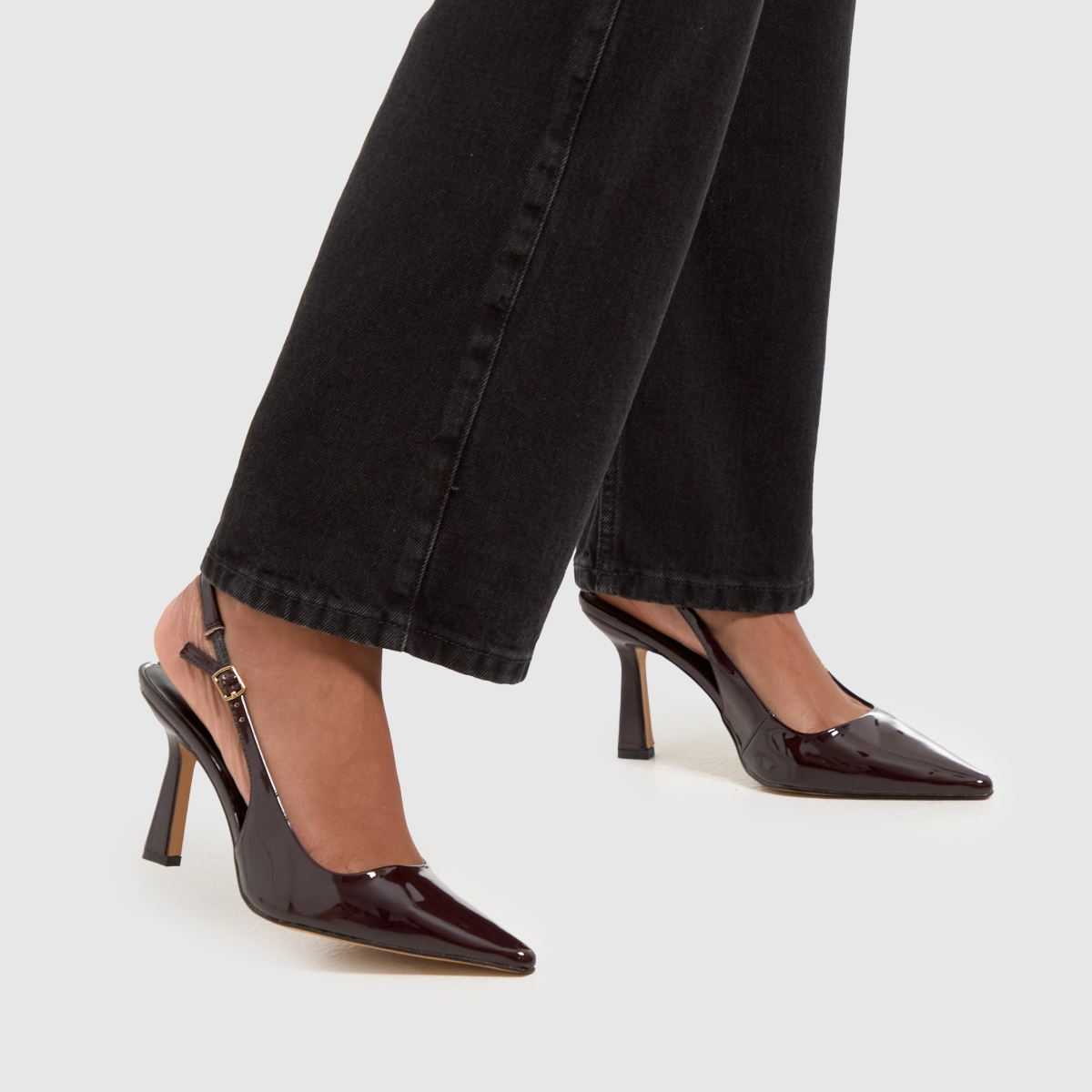 Schuh Shona Court bordó magassarkú cipő