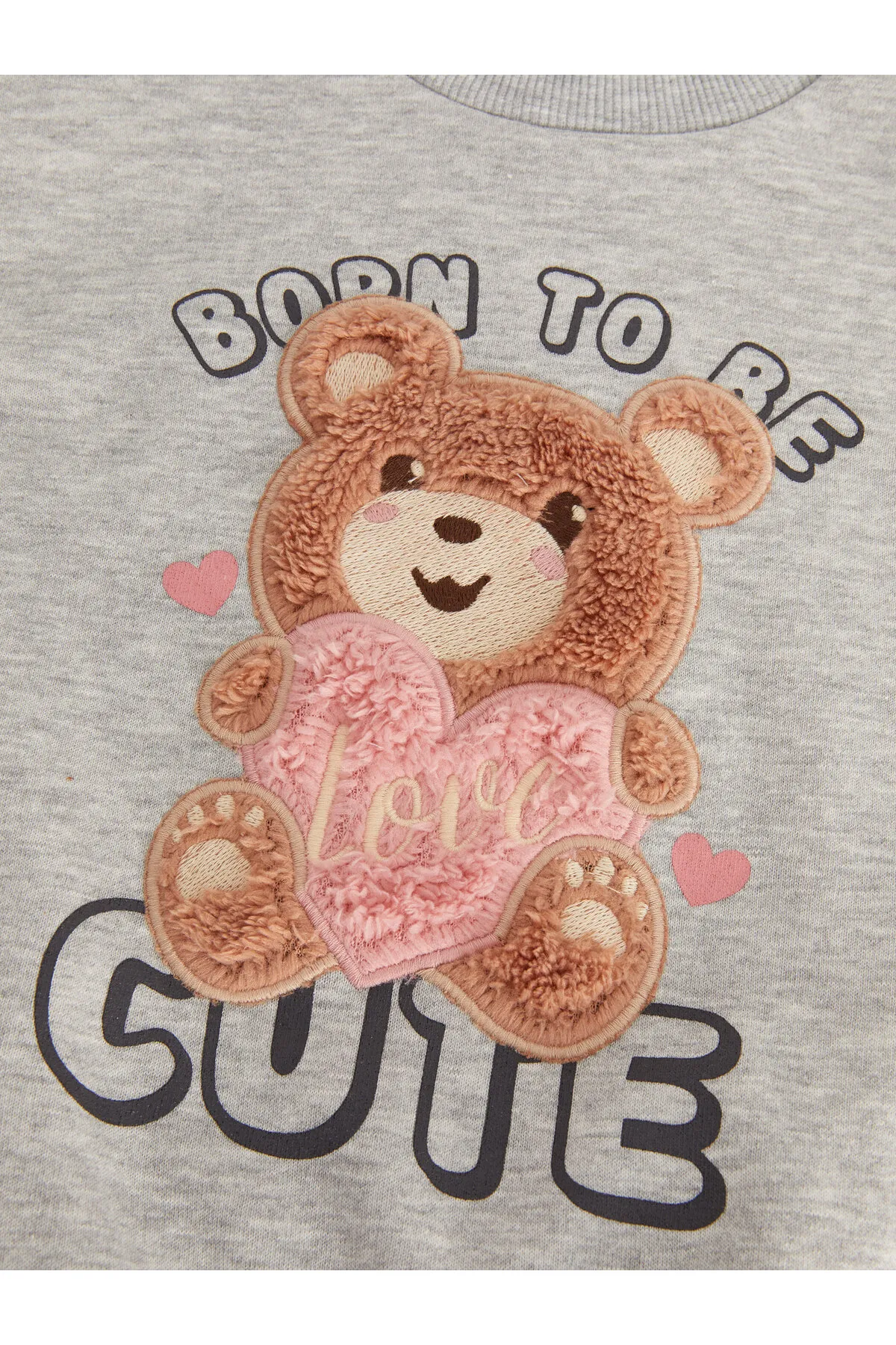 LC Waikiki  Sweatshirt mit Rundhalsausschnitt und Aufdruck für Babys und Mädchen