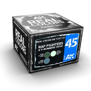 Real Colors Paint Set - RAF Fighters & V-Bomber 1970S