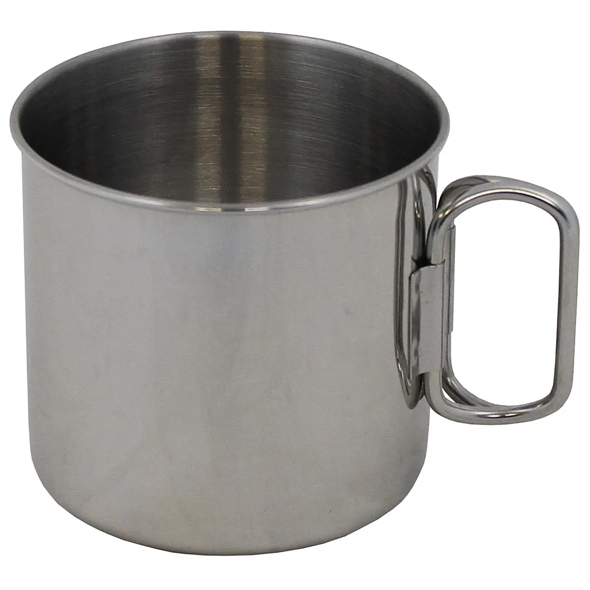 Tasse Edelstahl mit Klappgriffen