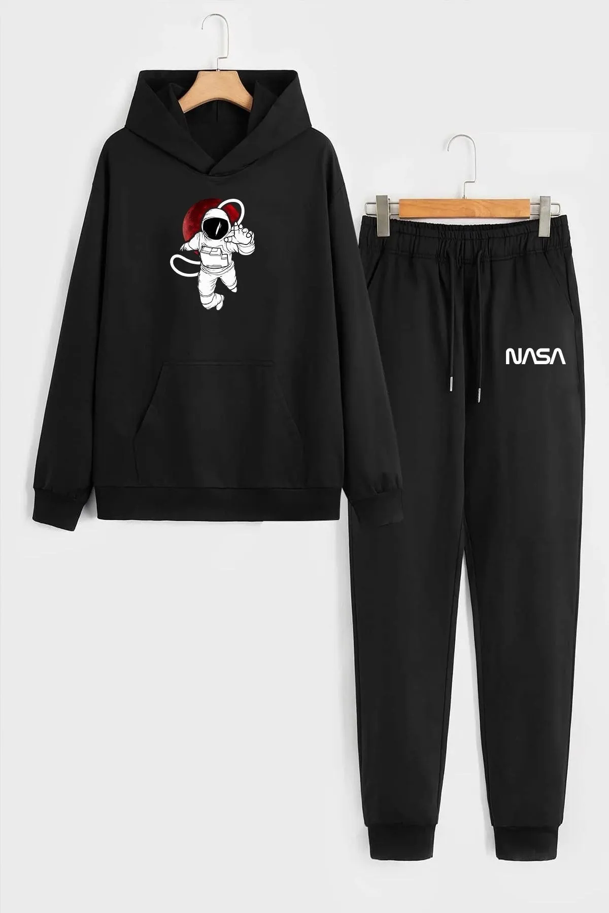 uyguntarz  Unisex-Trainingsanzug-Set mit Nasa-Aufdruck