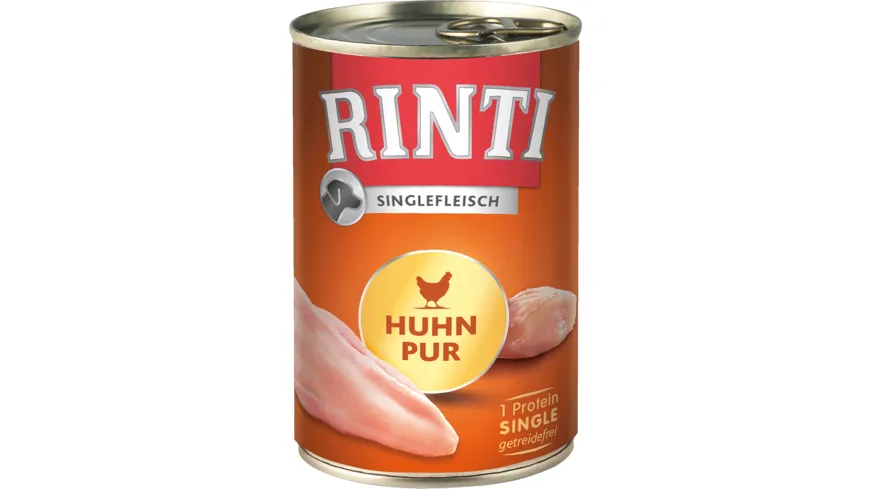 RINTI Hundenassfutter Singlefleisch Huhn PUR 400 g