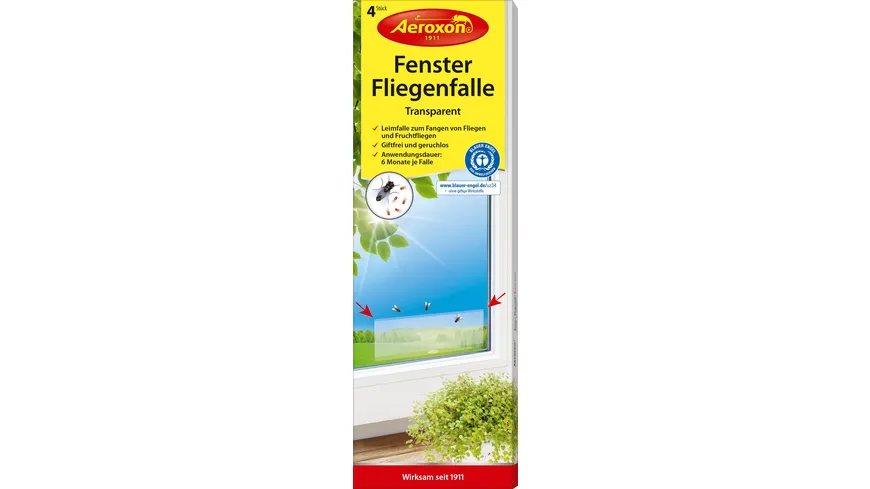 Aeroxon Fenster-Fliegenfalle Transparent