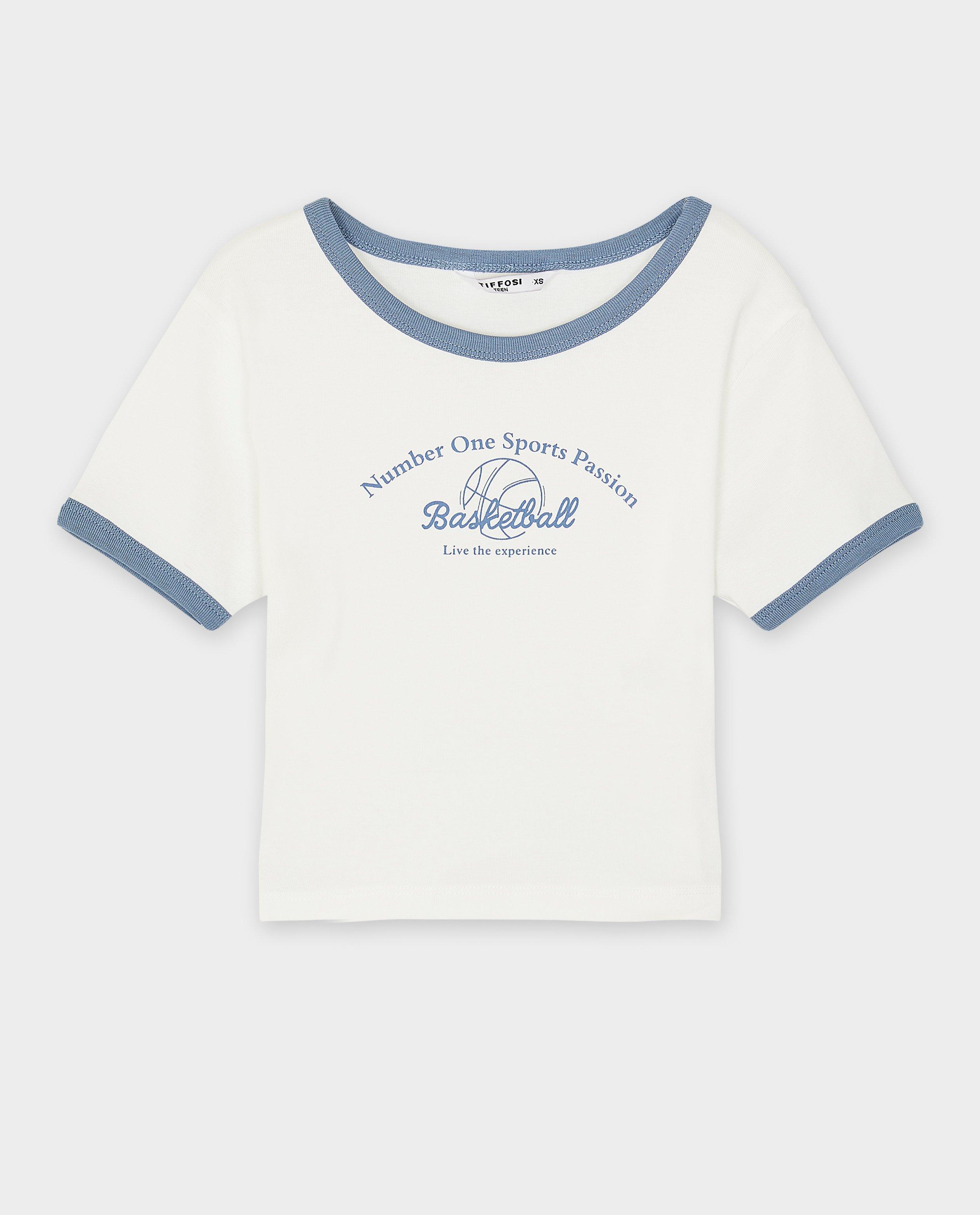 Tricou Tiffosi cu imprimeu alb