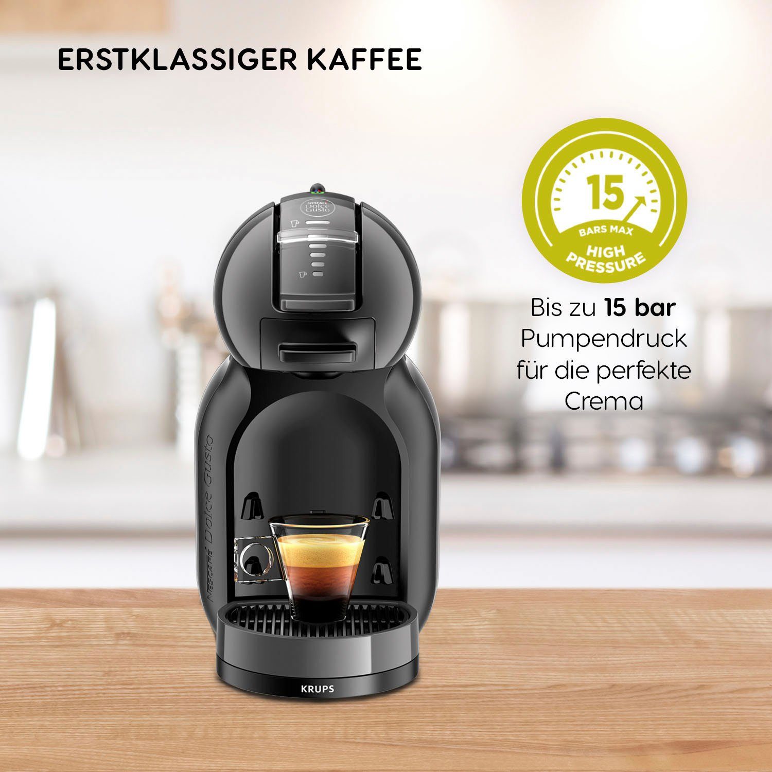 NESCAFÉ® Dolce Gusto® Kapselmaschine KP1208 Mini Me, samtige Crema, Play & Select-Funktion, automatische Abschaltung