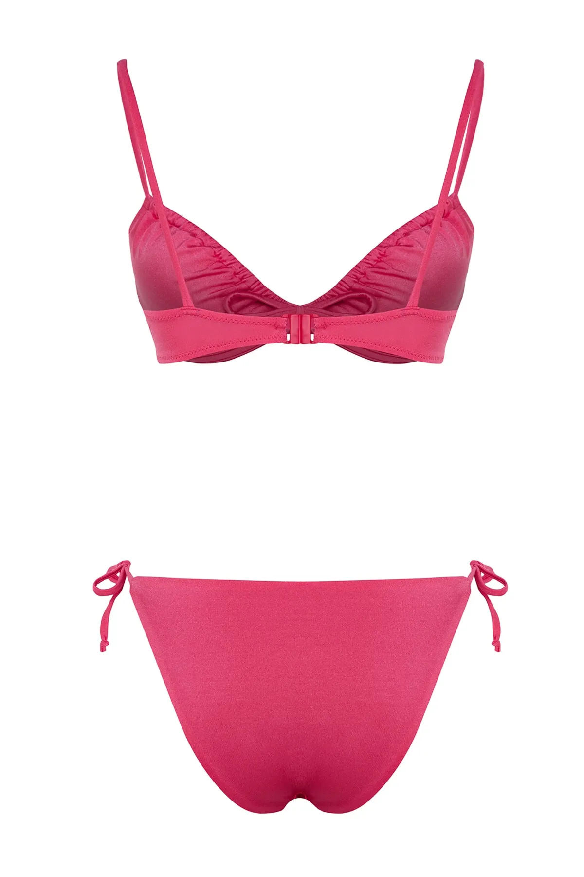 Trendyol Collection  Fuchsia Balconette-Tunnel-Bikini-Set aus brasilianischem Bikini-Set TBESS22BT0021