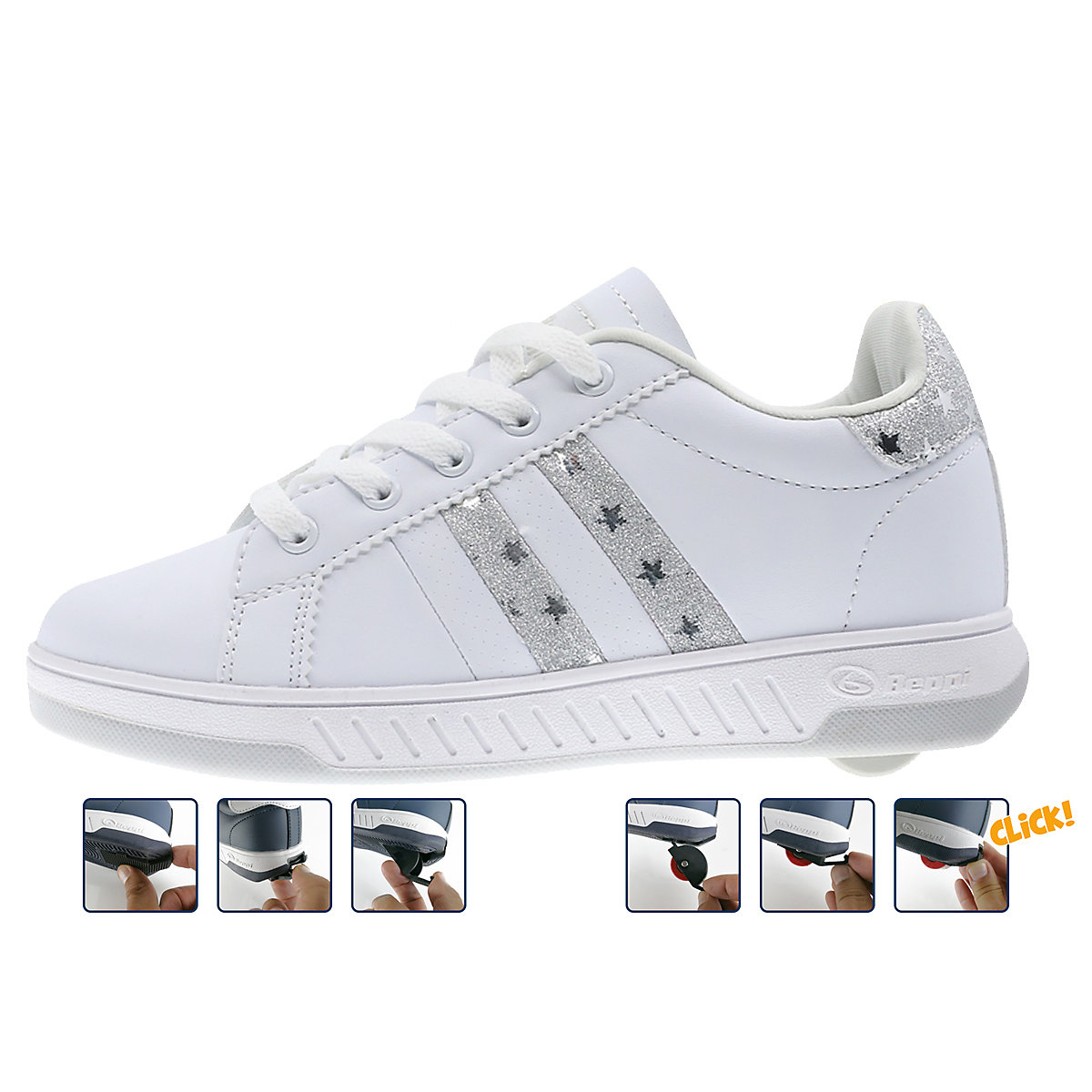 Schuhe mit Rollen 