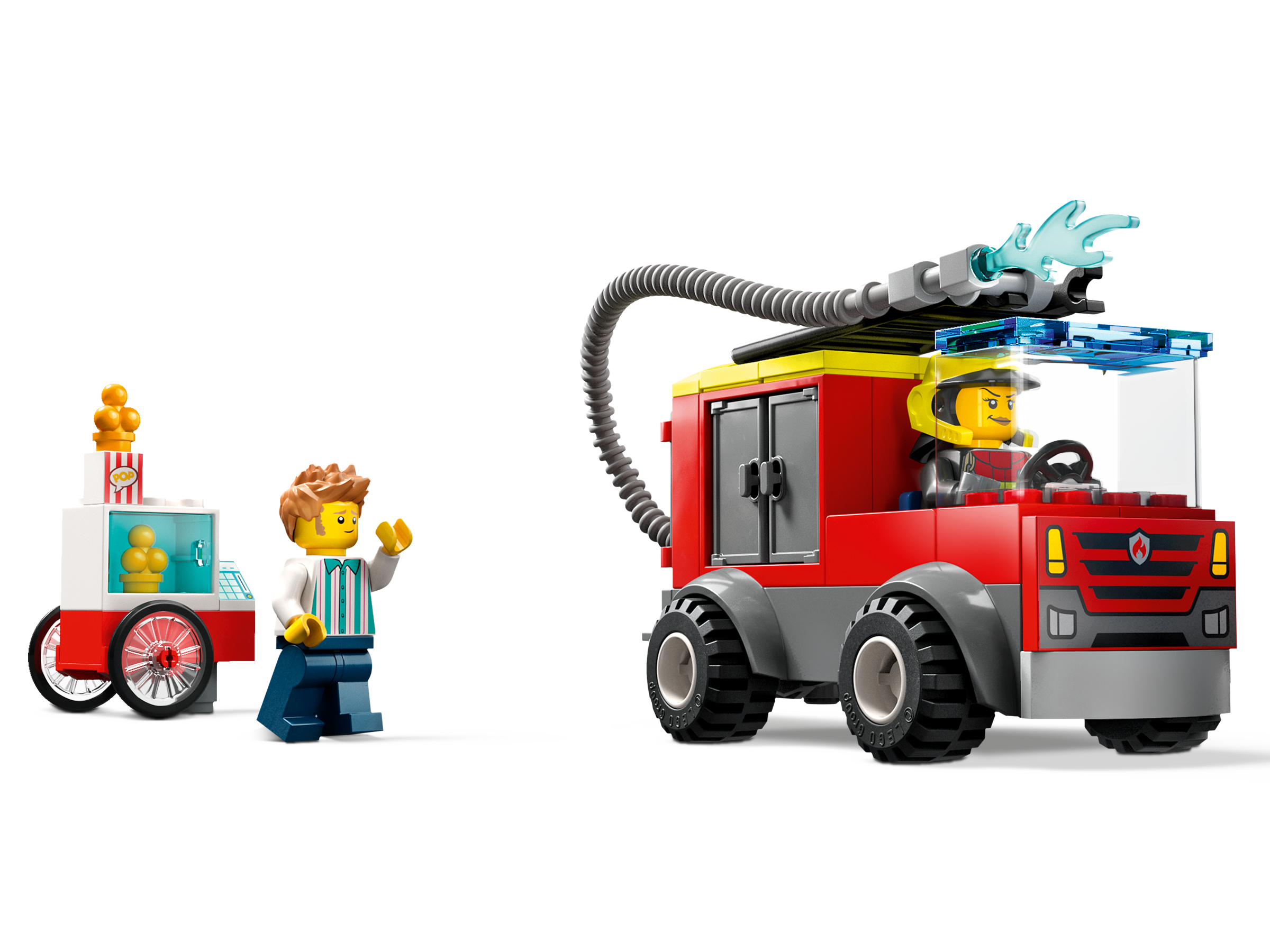 Feuerwehrstation und Löschauto 60375