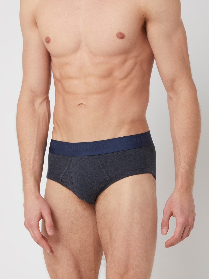 Slip in unifarbenem Design im 3er-Pack in blau