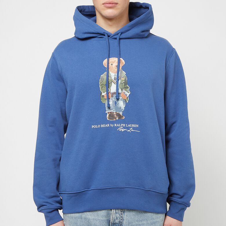 Polo Ralph Lauren Bear Fleece Hoodie beach royal blue