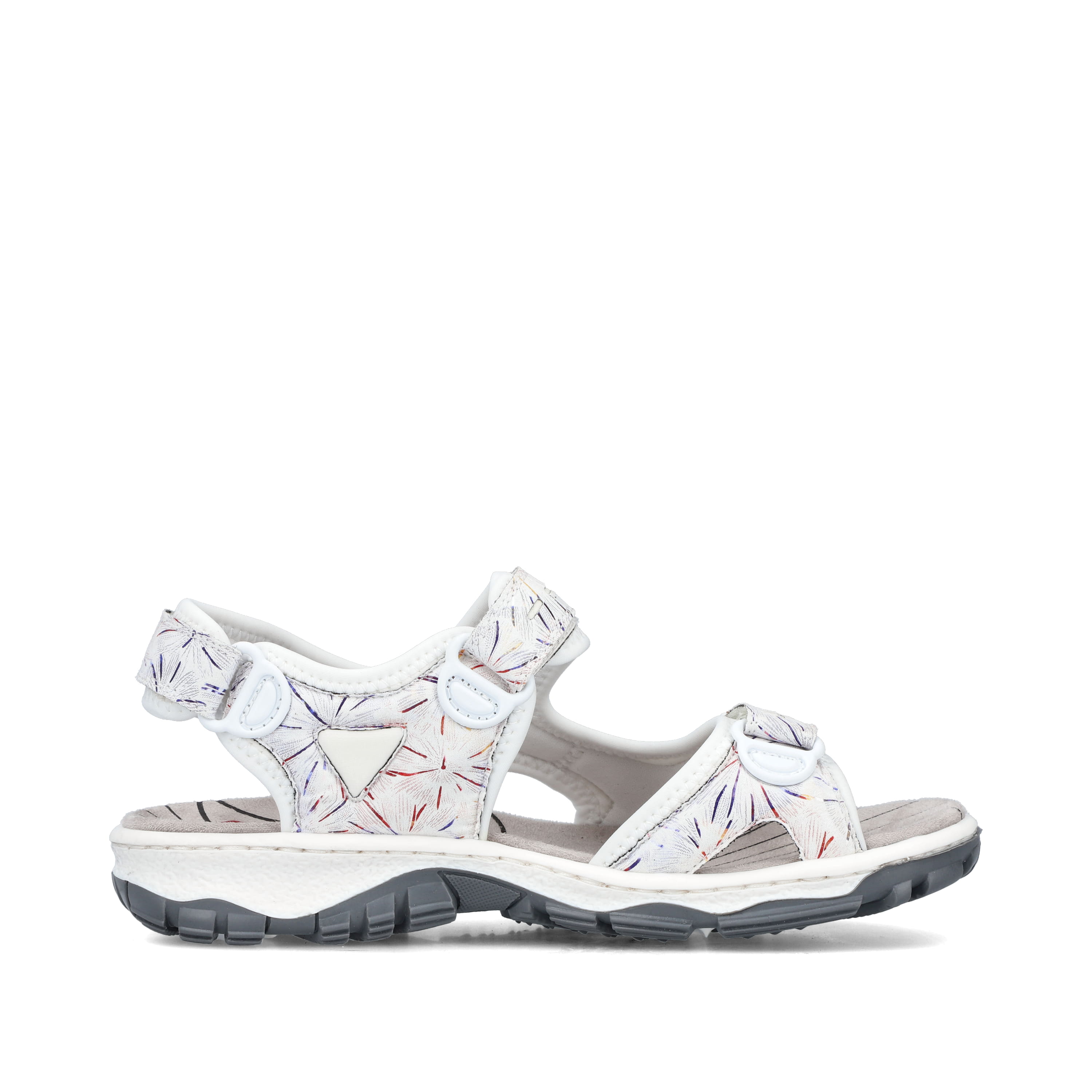 Rieker Damen Trekkingsandalen perlweiß-multi
