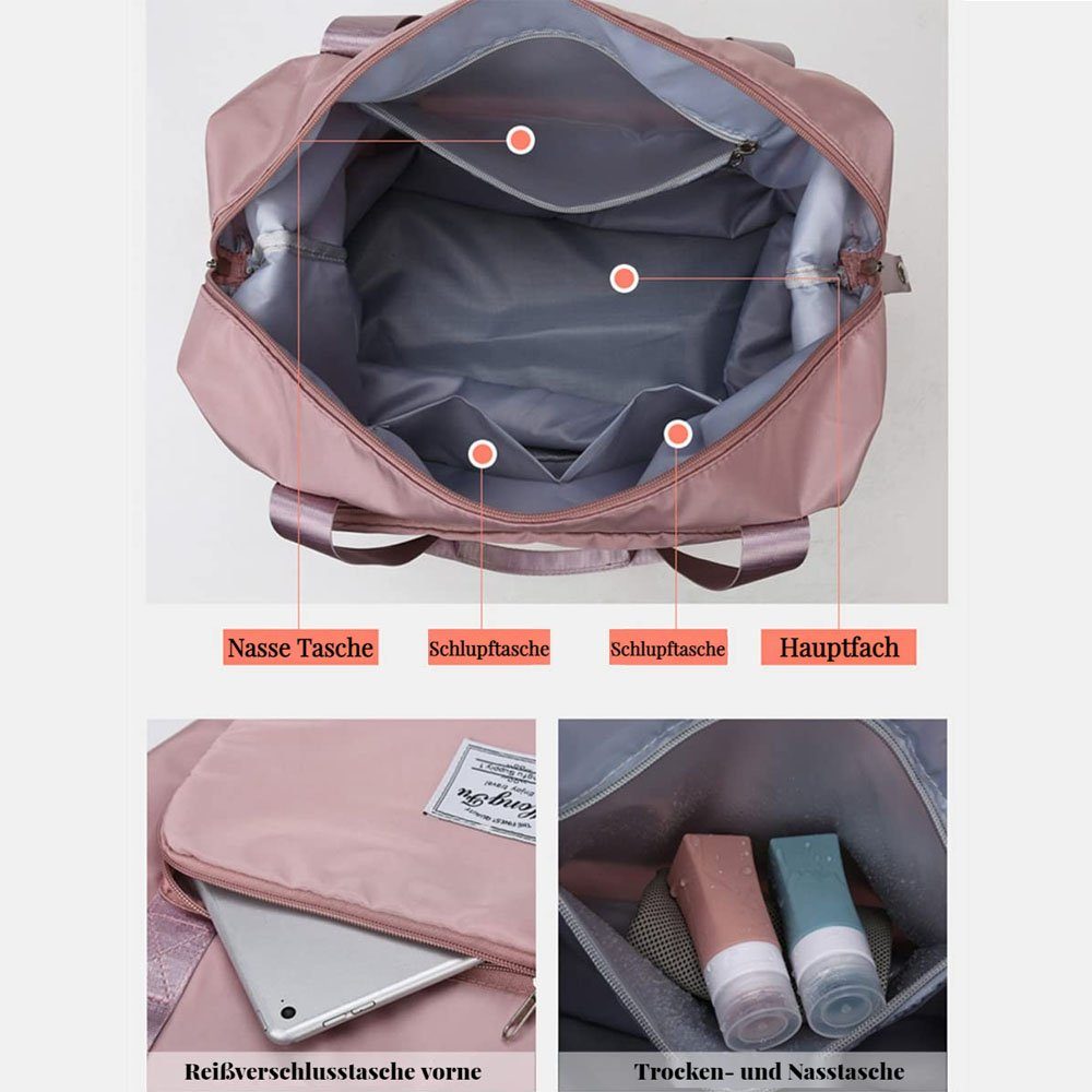 VIVIHEYDAY Sporttasche große Umhängetasche Skalierbar, Damen-Reisetasche