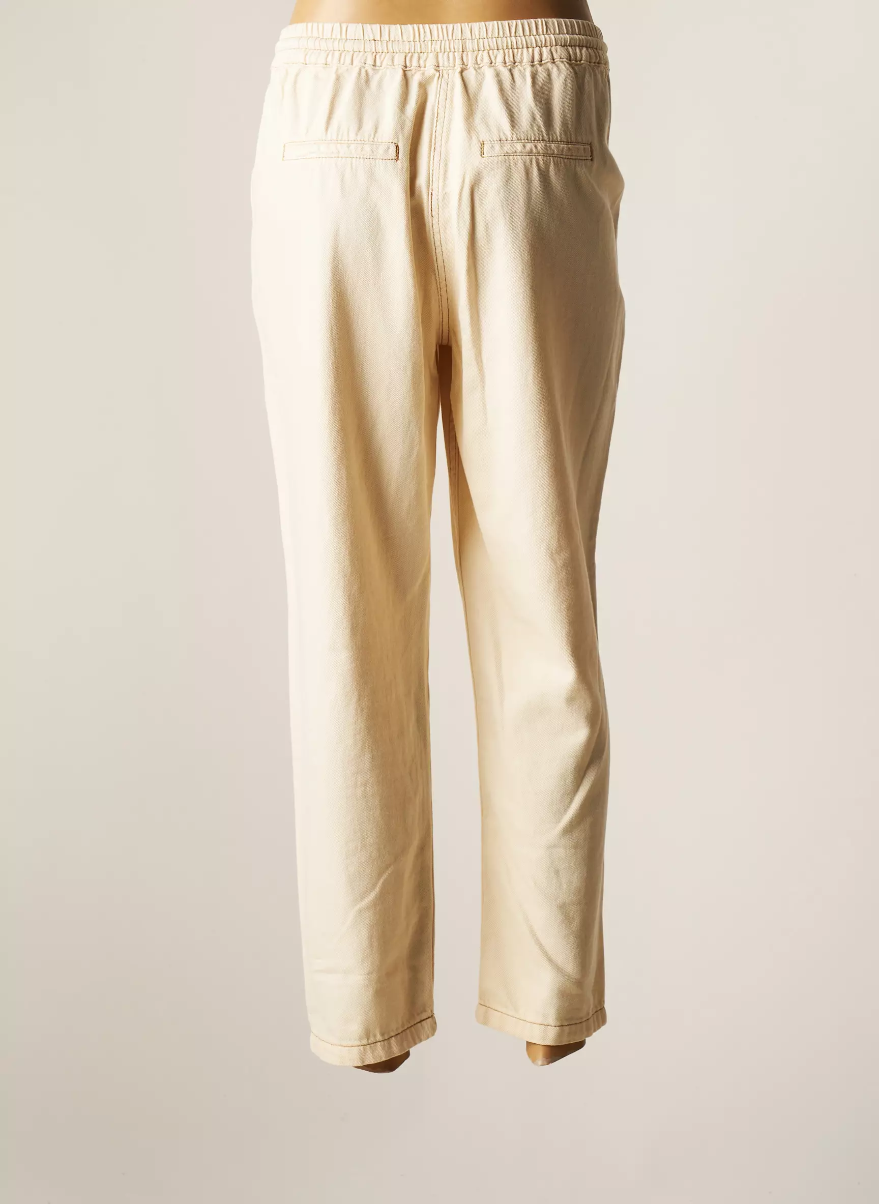 C Est Beau La Vie Pantalons Chino Femme couleur beige