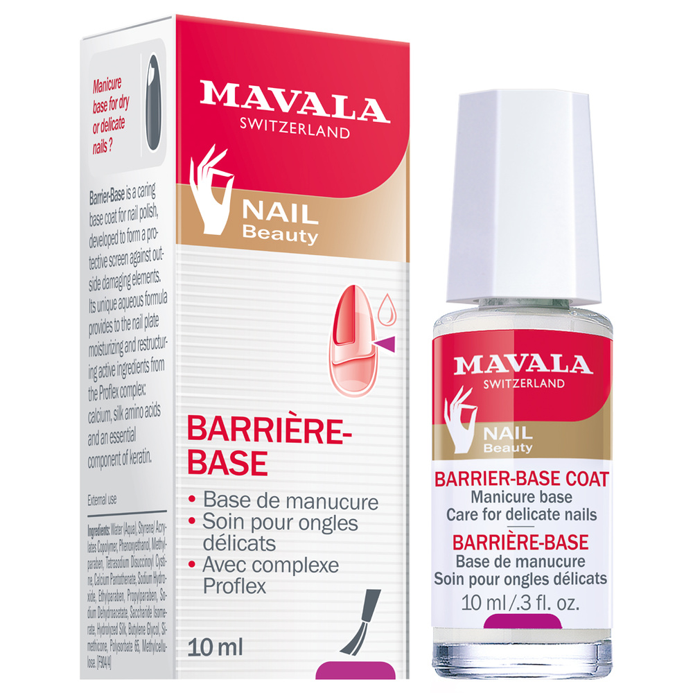 Mavala Barrière-Base Ecran Extra-protecteur Traitant pour les Ongles Délicats.