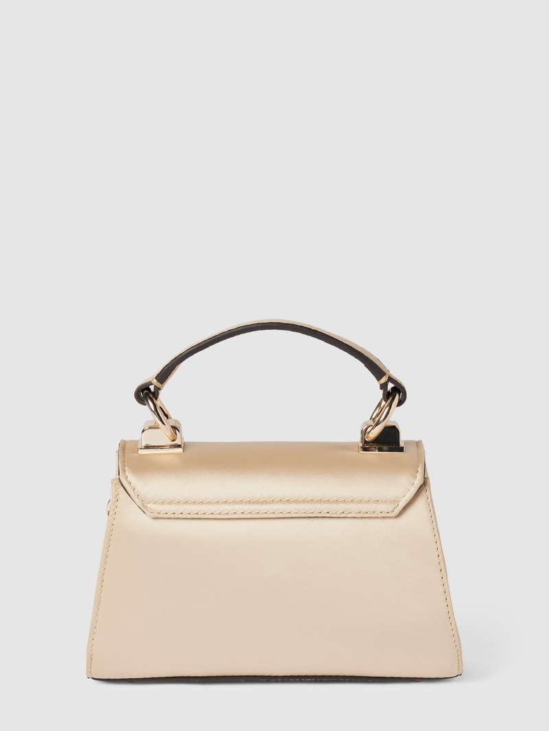 Handtasche mit Label-Details Modell 'VELINA' in gold
