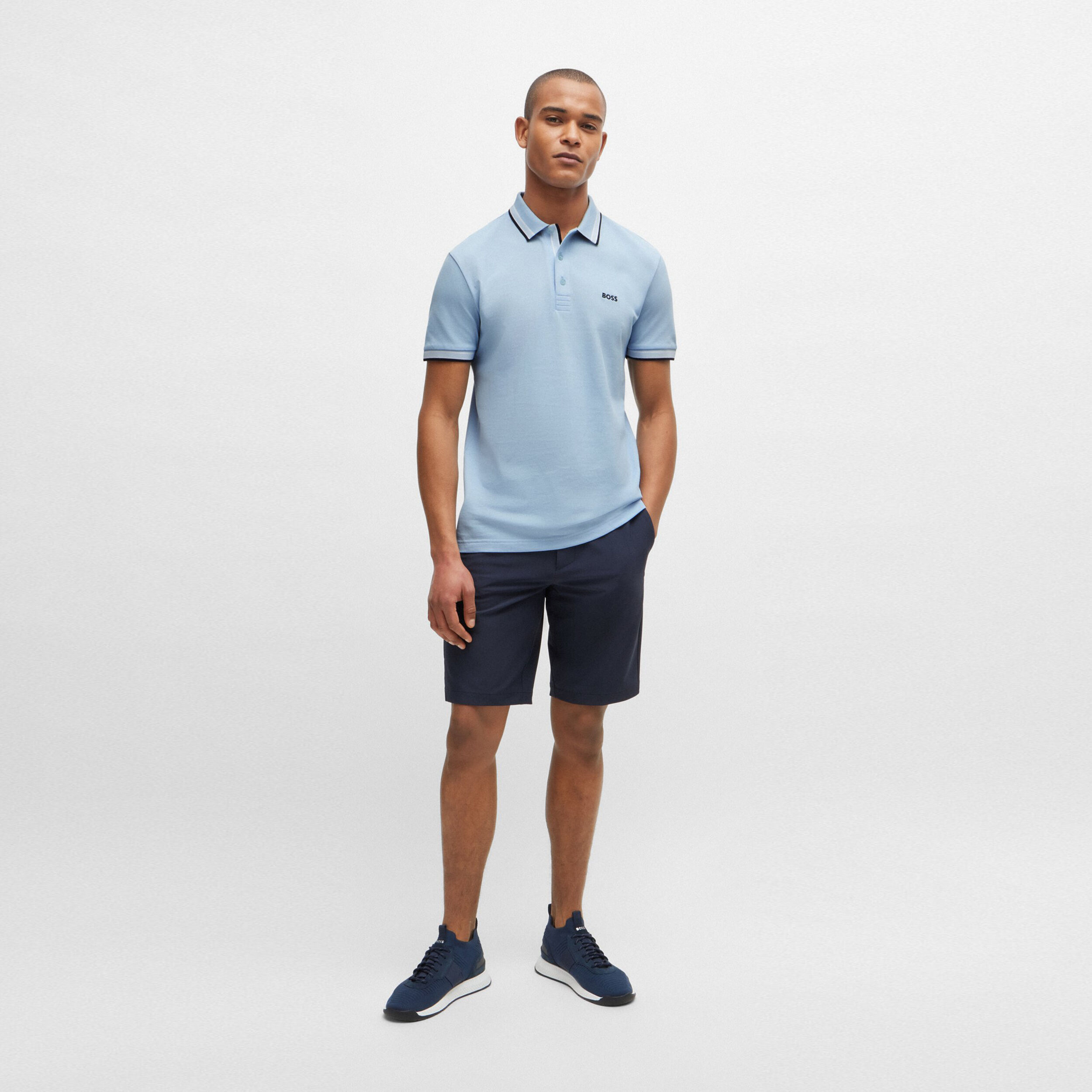 Paddy Polo Herren - Hellblau