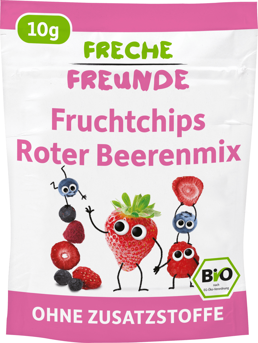 Kindersnack Fruchtchips Roter Beerenmix, ab 3 Jahren, 10 g
