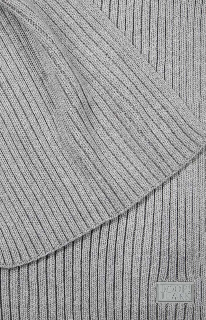 Strick-Schal Francis in Grau