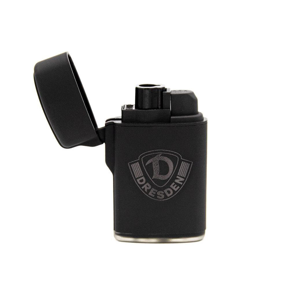 Sturmfeuerzeug Rubber Laser LOGO schwarz