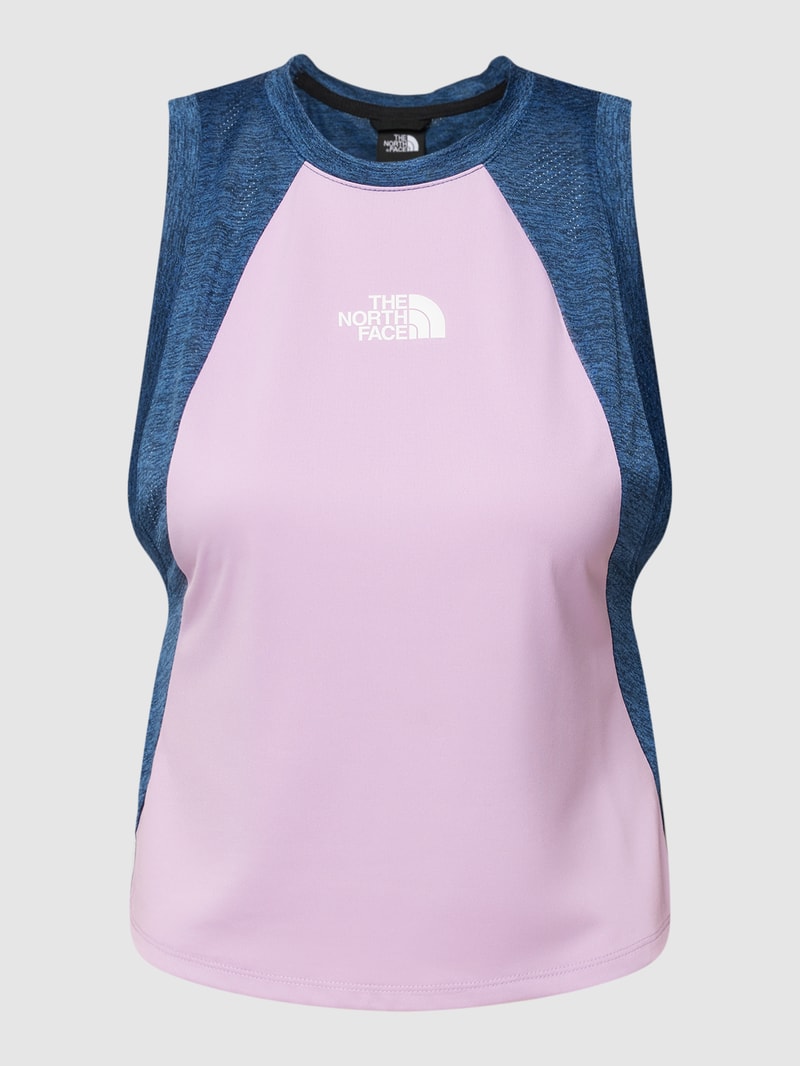 Tanktop in Two-Tone-Machart in lila