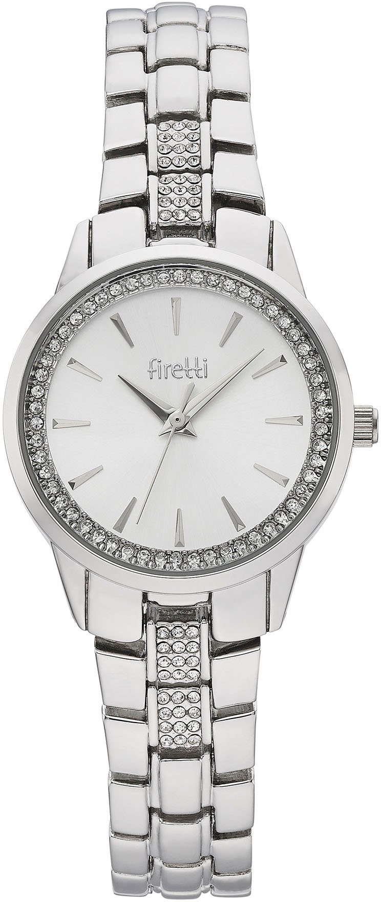 Firetti Quarzuhr, (Set, 5-tlg., mit Anhänger, Kette und 1 Paar Ohrsteckern), ideal auch als Geschenk