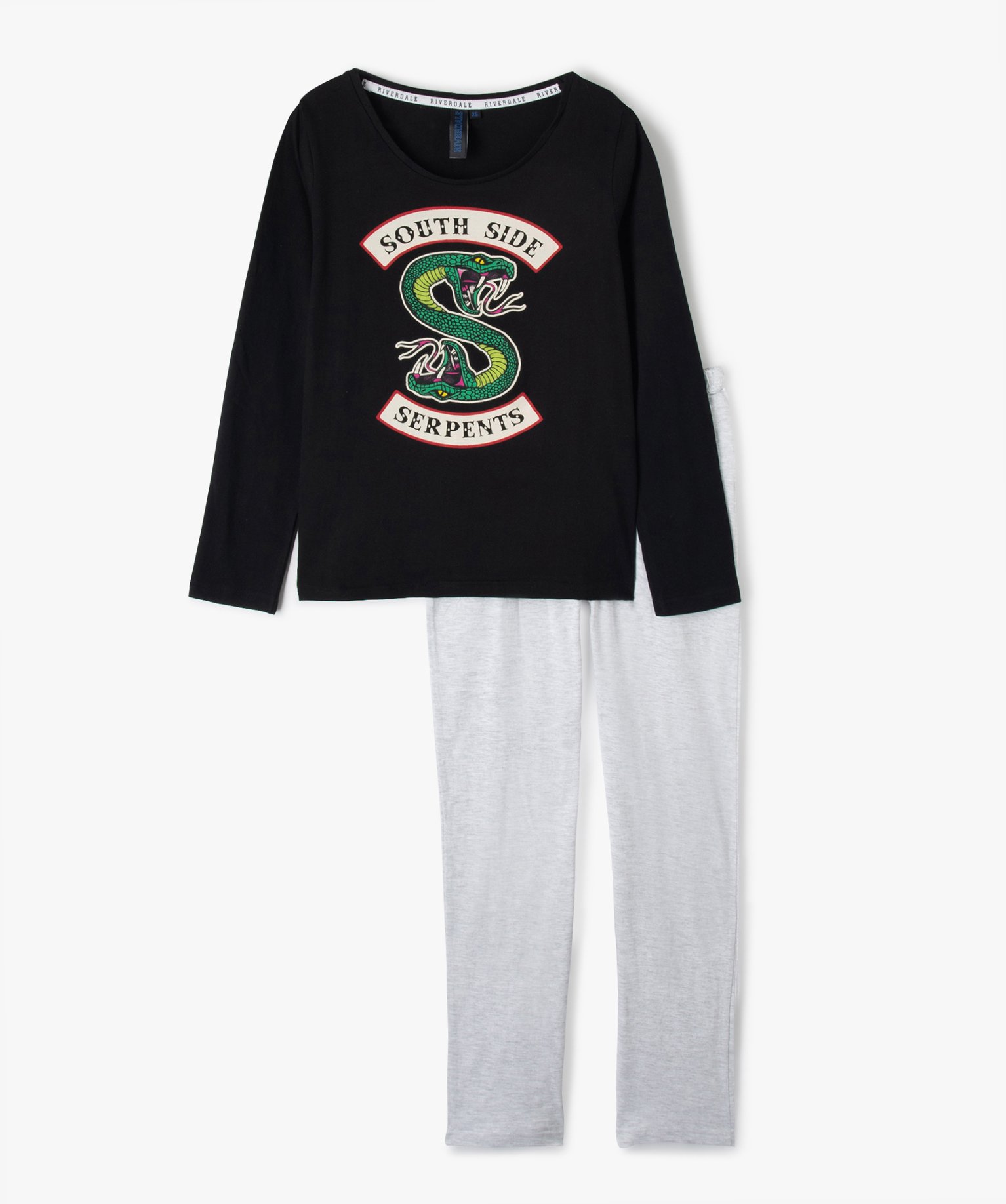 Pyjama fille en jersey South Side Serpents - Riverdale noir | GEMO