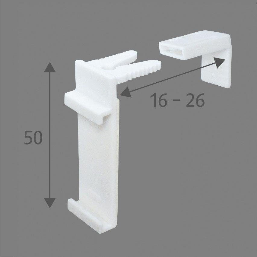 Sichtschutzzüge Ersatzhalter Ena, Good Life, Rollos, (Packung, 2-tlg), für Rollos und Doppel-Rollos zum Klemmen