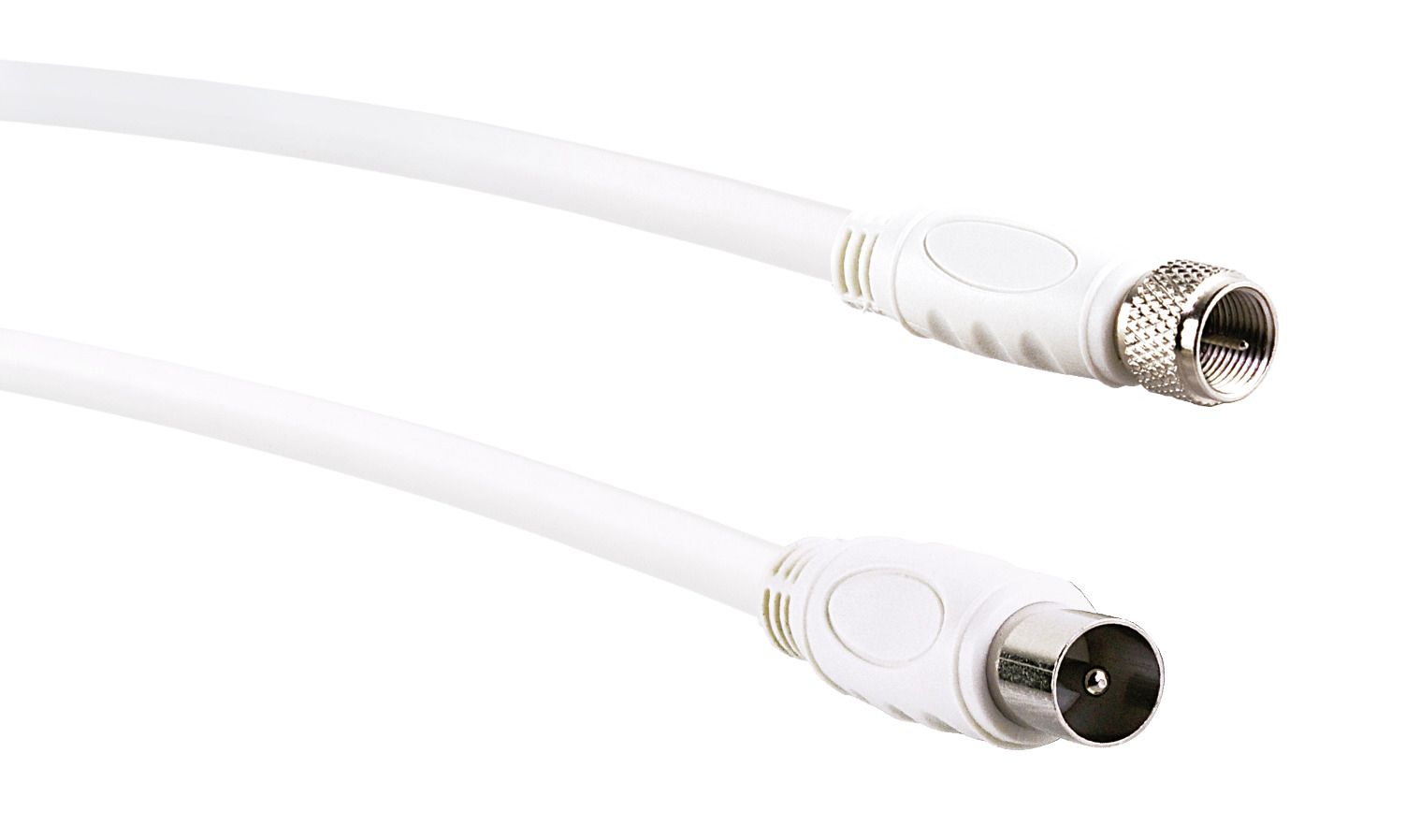 Schwaiger Anschlusskabel F-St/IEC-St 90dB, 3.0m, weiß
