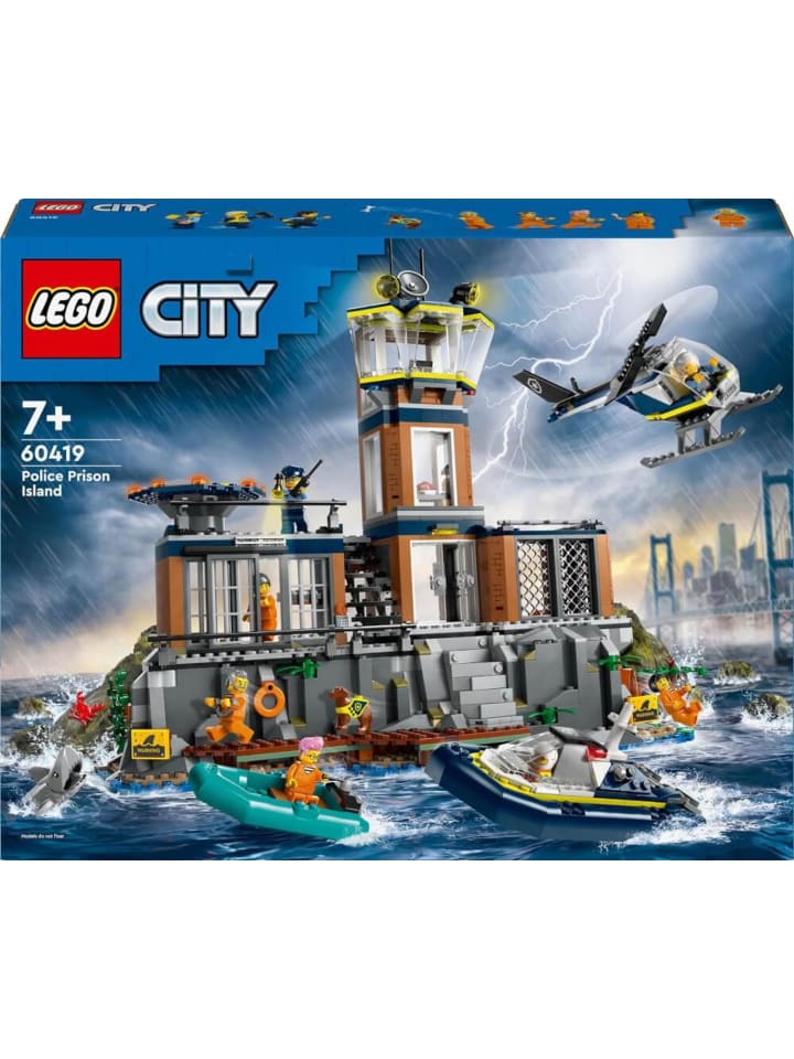 LEGO City Polizeistation auf der Gefängnisinsel in Mehrfarbig ab 7 Jahre günstig kaufen onesize