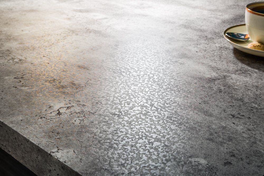 riess-ambiente Esstisch LOFT 160cm grau, Beton-Optik · Kufen-Gestell · Küchentisch · Industrial Design