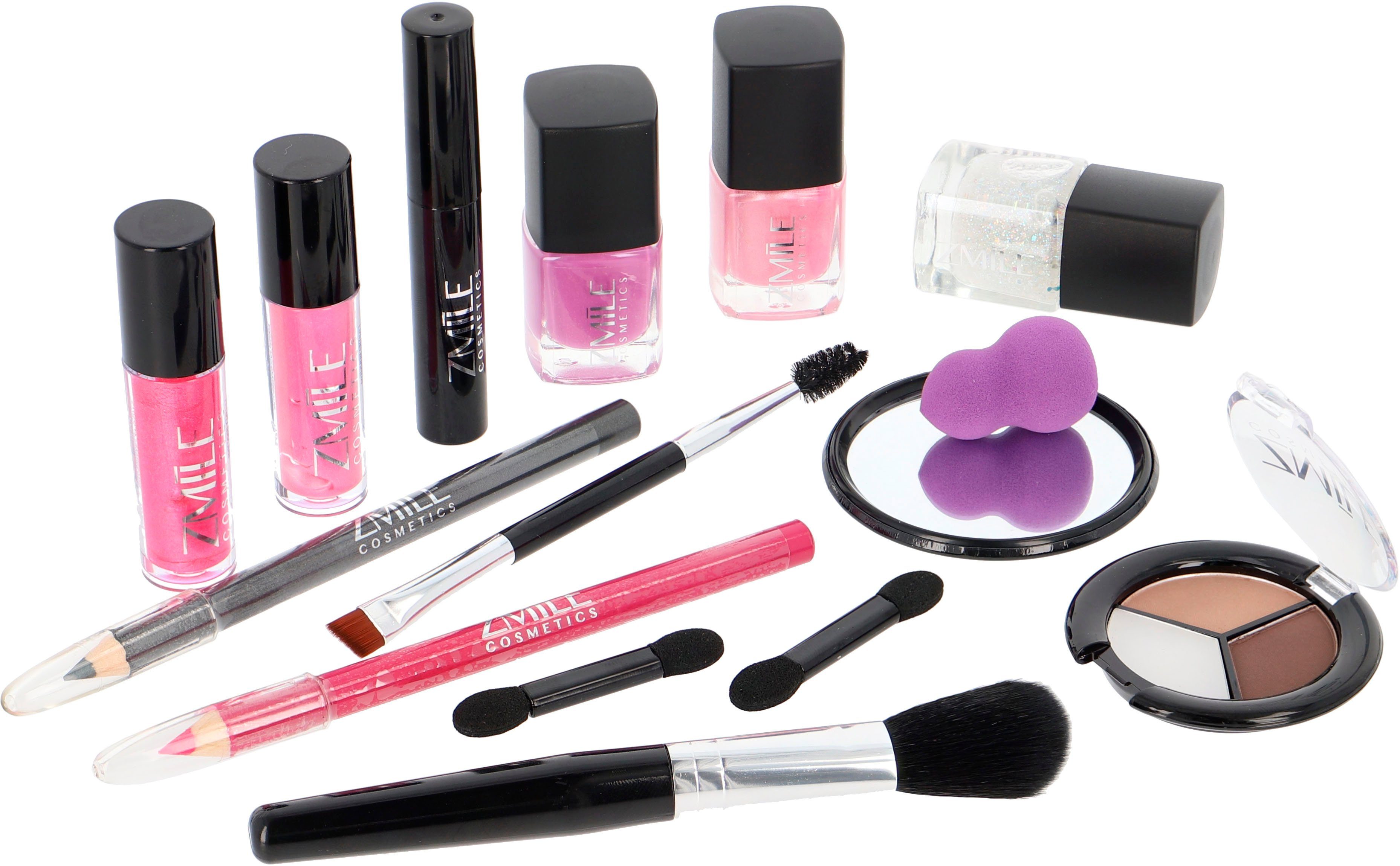 ZMILE COSMETICS Kosmetik-Koffer Kosmetik-Koffer 'Merry Berry', 38-tlg., vegane Kosmetik