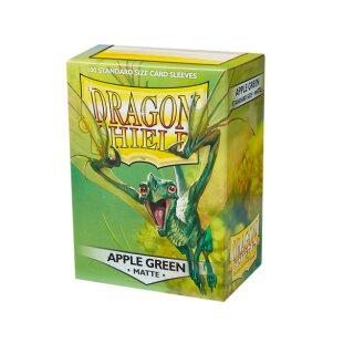 Schutzhüllen Dragon Shield Matte: Apple Green 66x92mm (100 Stück)