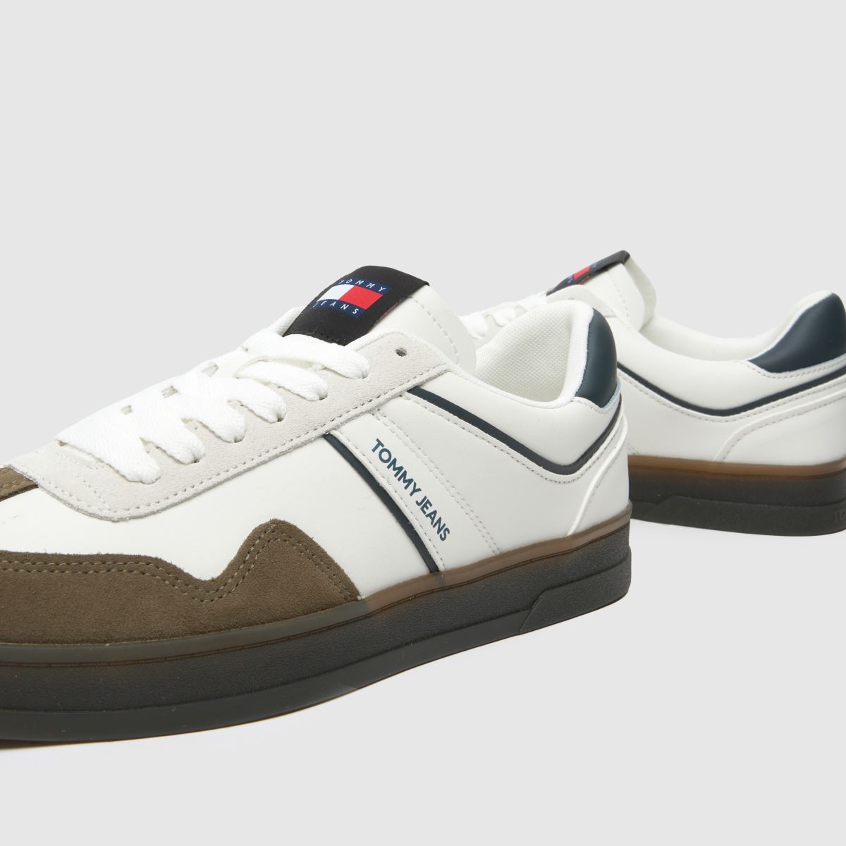 Tommy Jeans Greenwich retró tornacipő fehér multiszínű színben