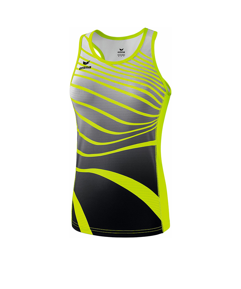 Erima Singlet Running Damen Gelb Schwarz