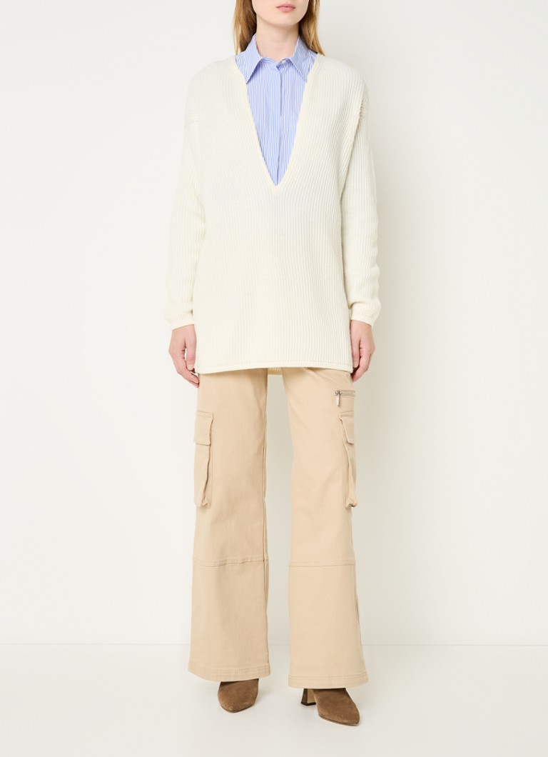 Max & Co Glauco rib-knit pullover in virgin wool blend