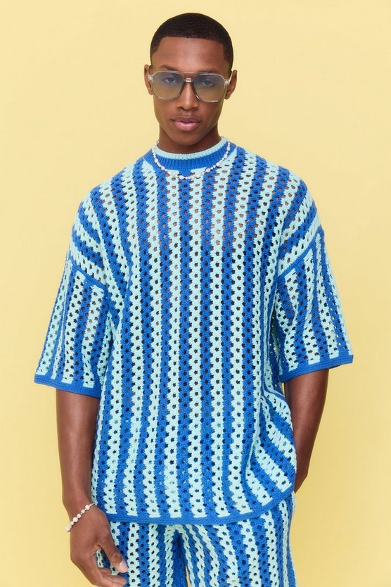 Gestreiftes Oversize T-Shirt