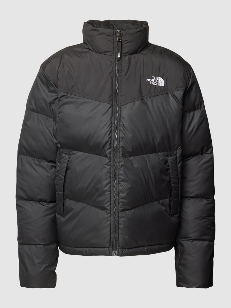Steppjacke mit Stehkragen Modell 'SAIKURU' in schwarz