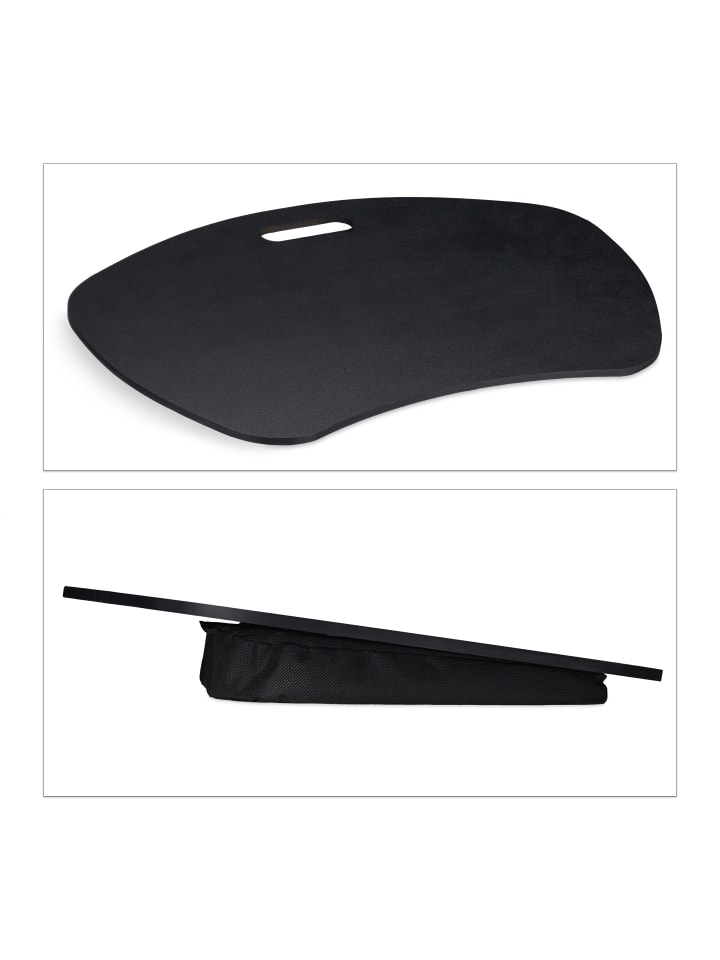 relaxdays Knietablett in Schwarz - (B)60 x (H)5 x (T)40 cm günstig kaufen onesize