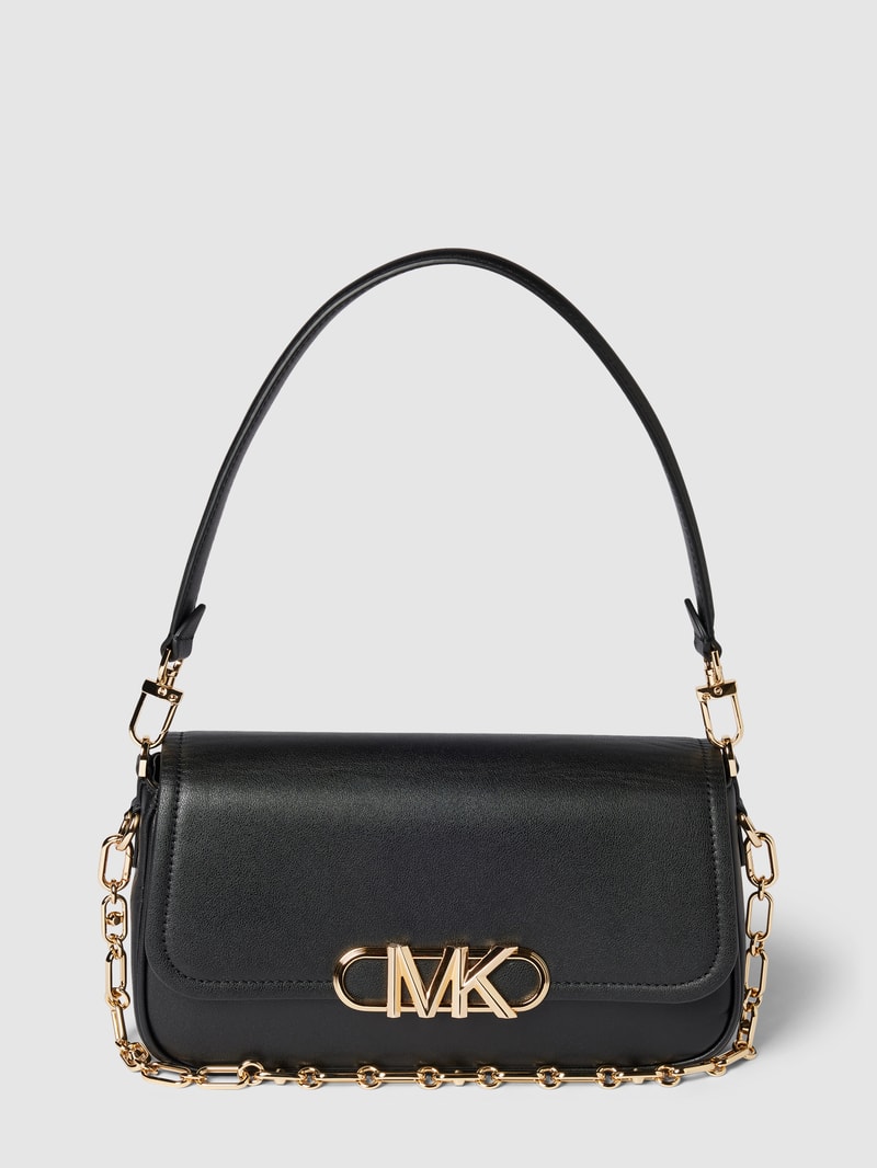 Handtasche mit Logo-Applikation Modell 'PARKER' in black