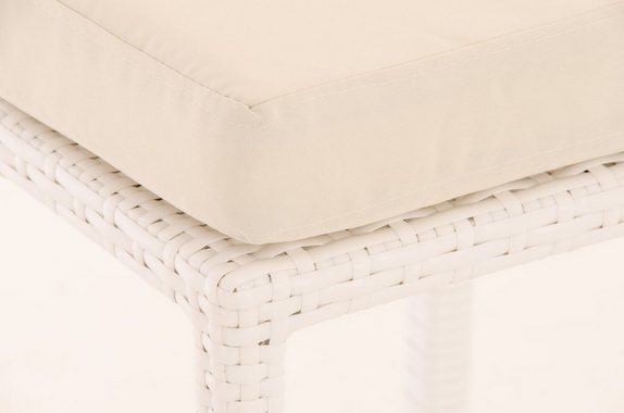 TPFGarden Gartenlounge-Hocker Marlies - Barhocker aus wasserfestem, UV-beständigem Polyrattan (Barstuhl mit pulverbeschichtetem Aluminiumgestell, Tresenhocker mit wasser- und schmutzabweisenden Sitzkissen), Maße (HxBxT): 107x40x44 cm, Sitzhöhe: 75 cm