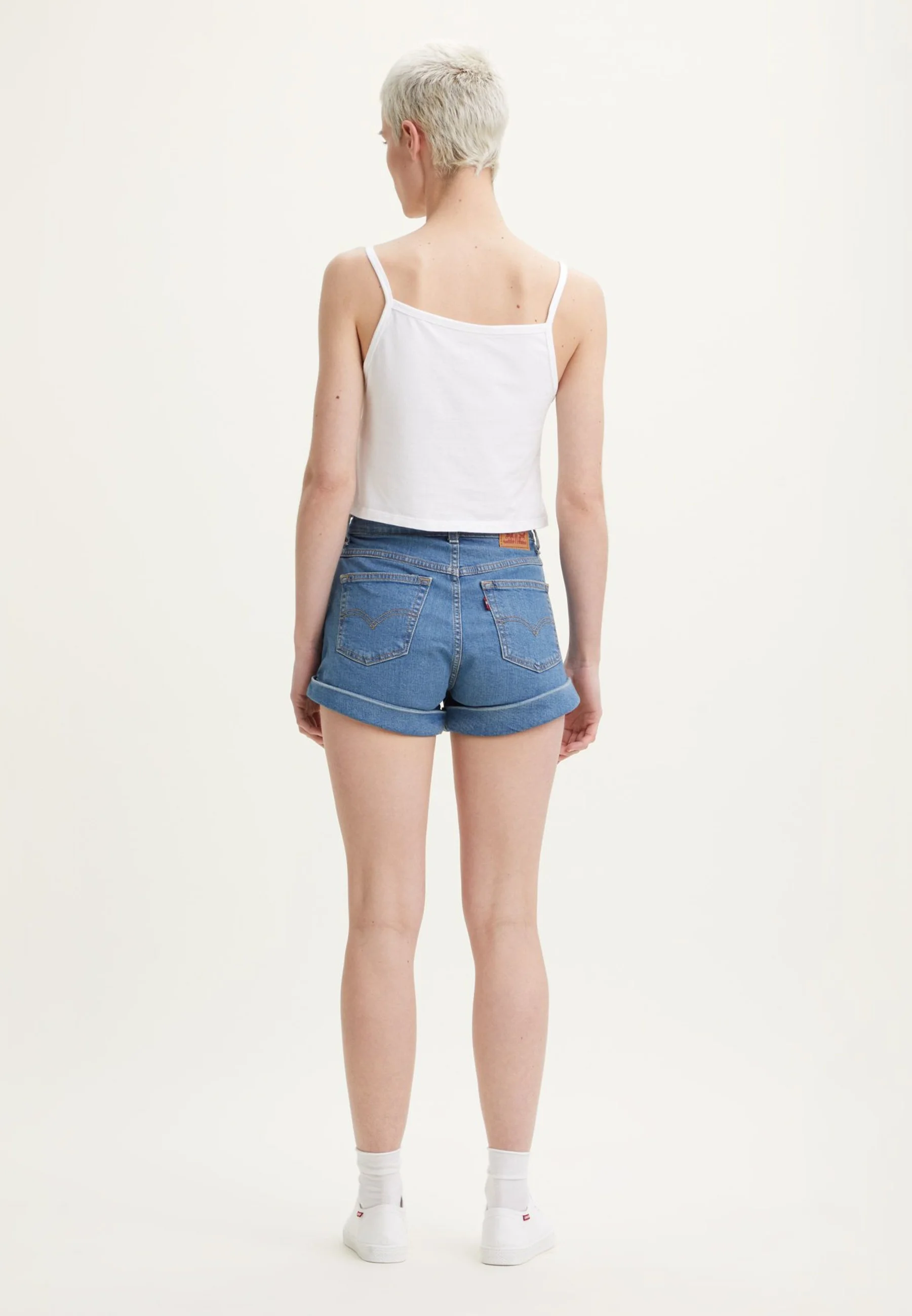 Levi's® MOM A LINE SHORT - Pantalones cortos vaqueros