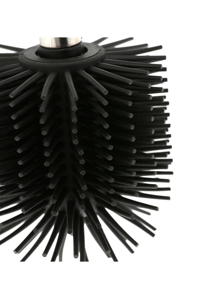relaxdays 2x Toilettenbürste in Schwarz/ Silber günstig kaufen onesize